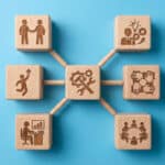 Cubes bois organisation