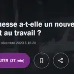 Podcast  La jeunesse a-t-elle un nouveau rapport au travail ? [FRANCE CULTURE]