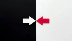 flèches opposées