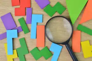 loupe pièces couleur