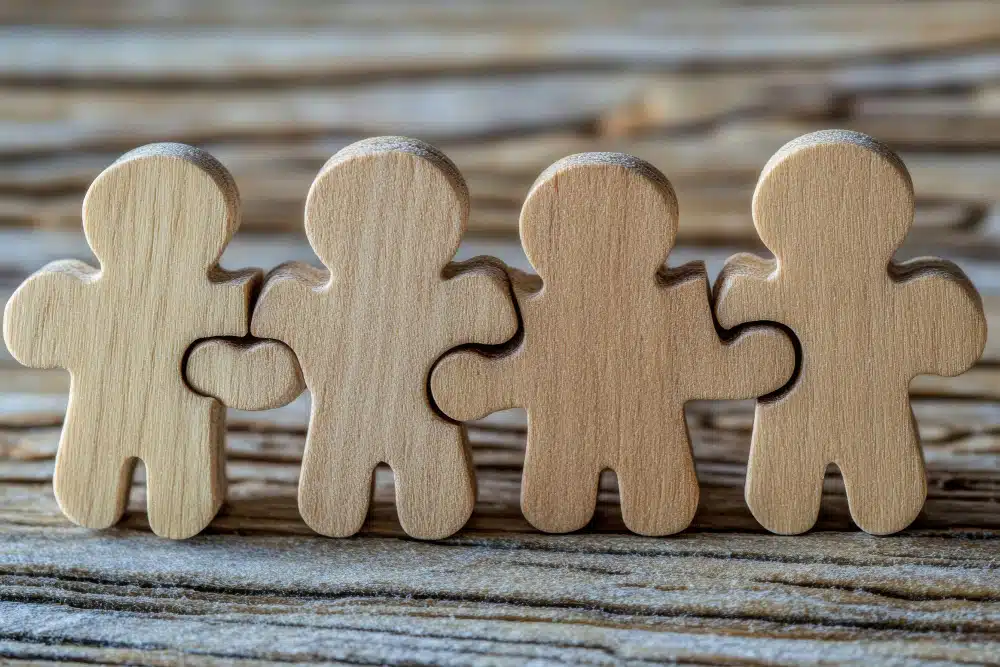Cubes en bois objectif
